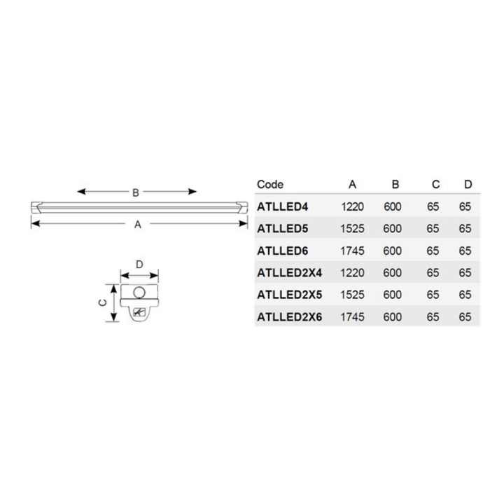  LED Batten - Diagram