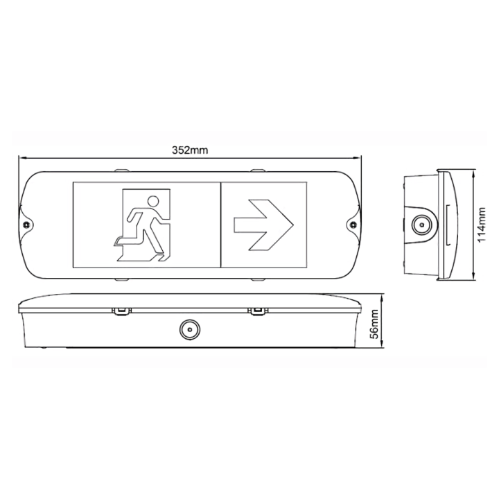  Kosnic Mulu LED emergency bulkhead diagram