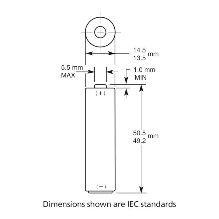  AA Battery Dimensions