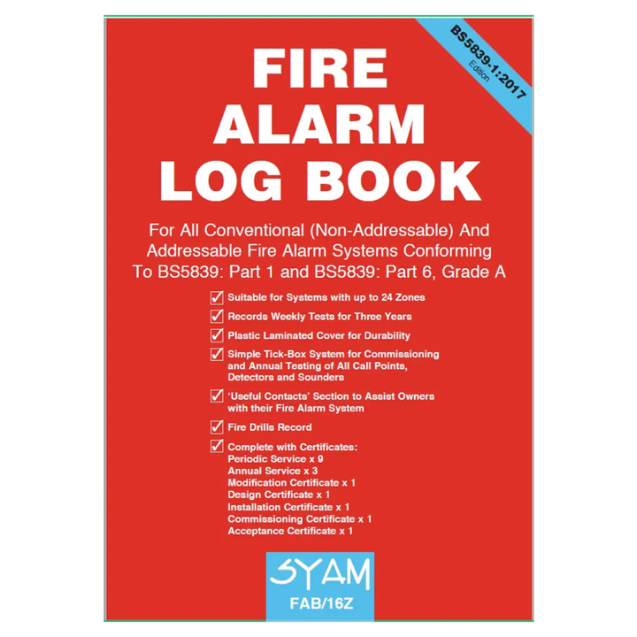 Emergency Fire Alarm Log Book