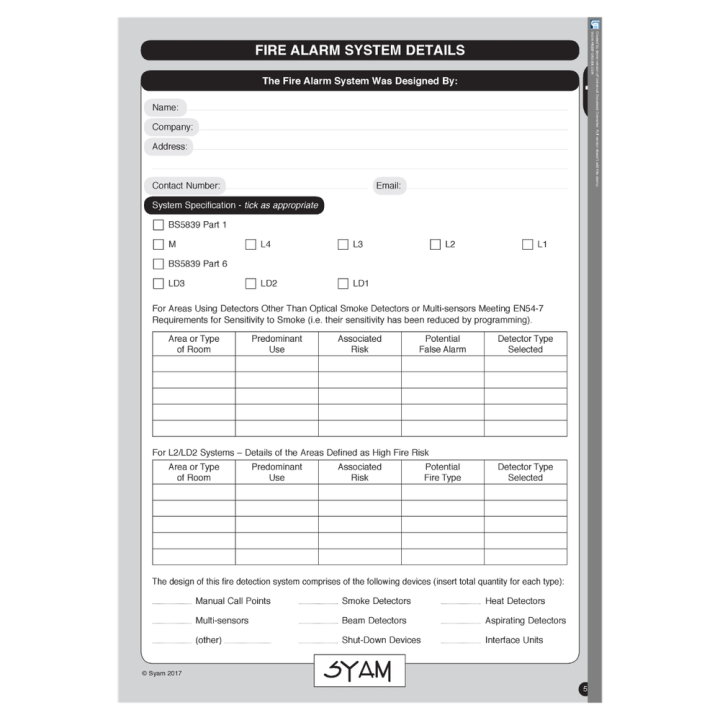  Emergency Fire Alarm Log Book 2