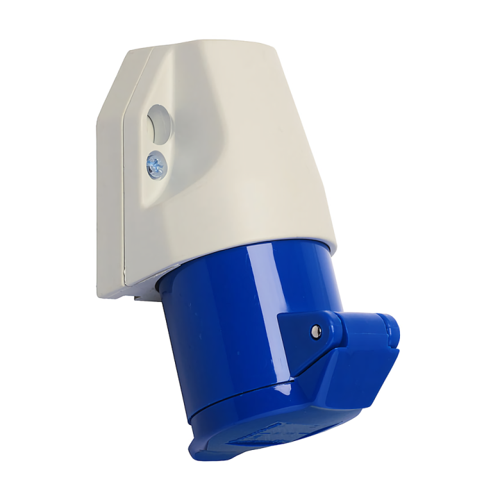 Walther 110306 230V 16A 2P+E Blue Wall Socket