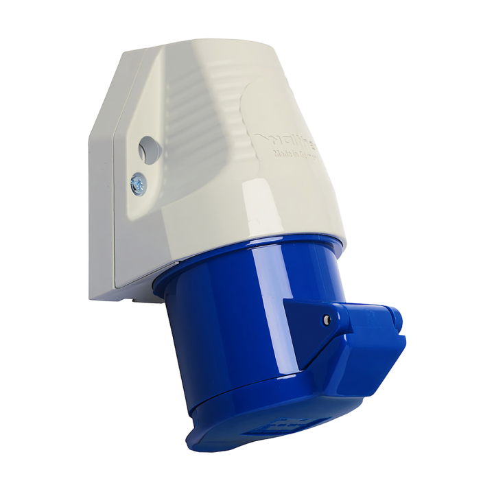 Walther 130306 230V 32A 2P+E Blue Wall Socket