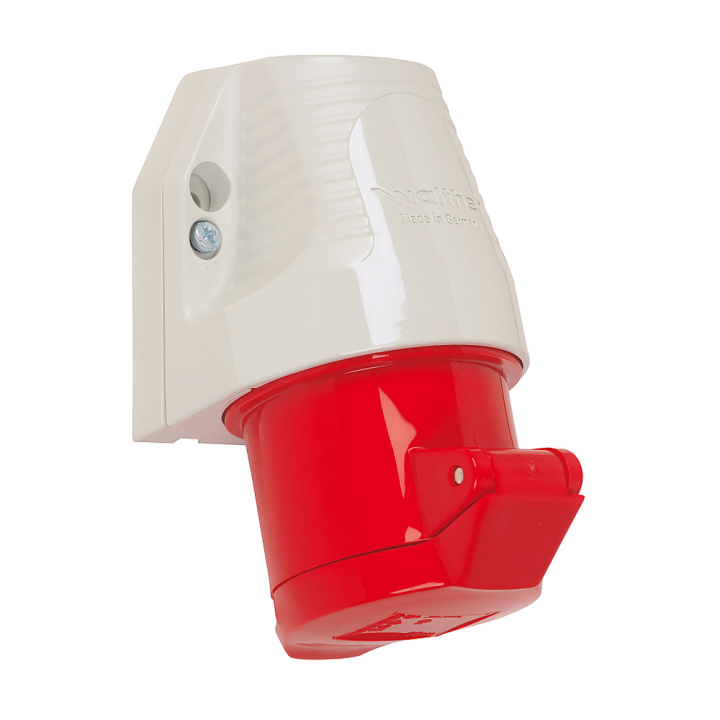Walther 110406 400V 16A 3P+E Red Wall Socket