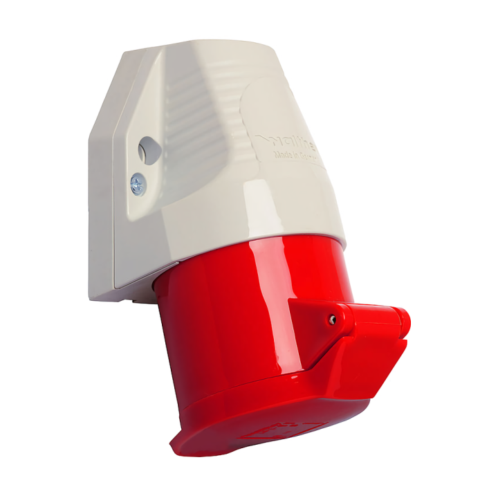 Walther 130 400V 32A 3P+N+E Red Wall Socket
