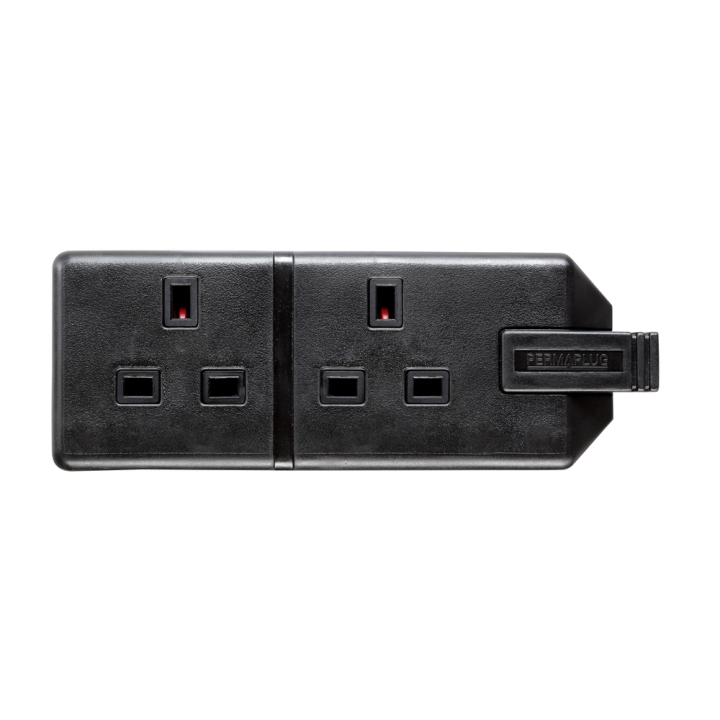  Trailing Double Socket - Black 2