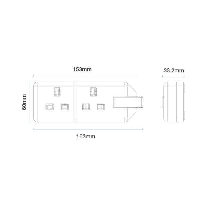  Trailing Double Socket - Diagram