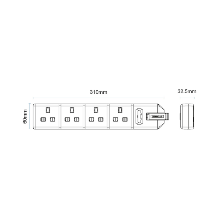  Trailing Four Socket - Diagram