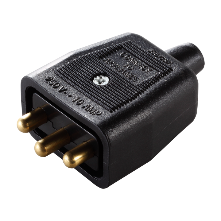  Inline Connector - Plug - Black