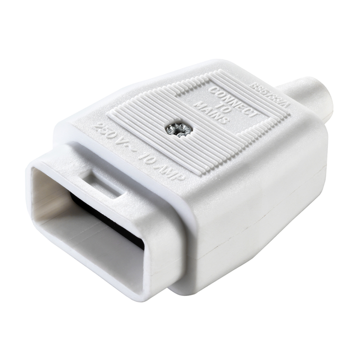  Inline Connector - Socket - White
