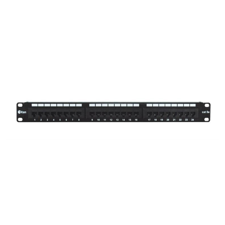 RJ45 CAT5e 24-Port Patch Panel