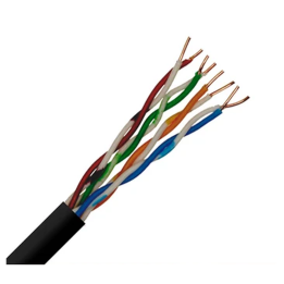 Cat6 4-pair UTP Copper Cable Black PE