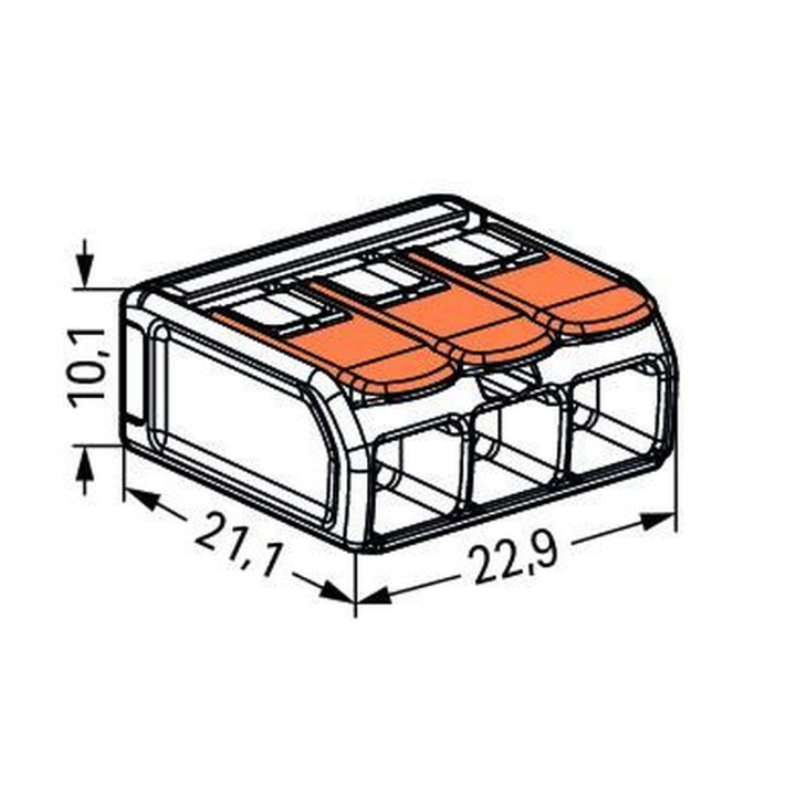  Lever Connector 3-Pole Large Diagram