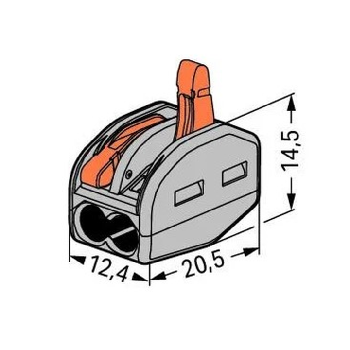 Lever Connector 2-Pole Small Diagram