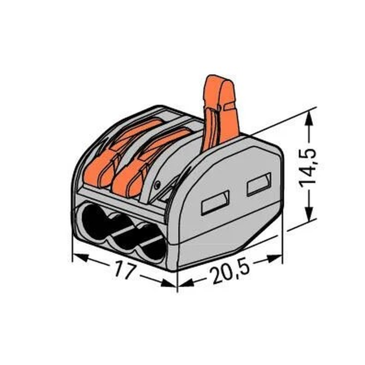  Lever Connector 3-Pole Small Diagram